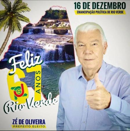 Rio Verde completa hoje 67 anos de emancipação político-administrativa