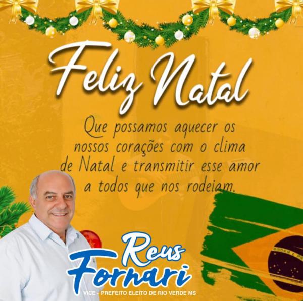 Réus Fornari deseja Feliz Natal à população rio-verdense