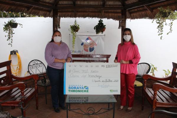 Soraya Thronicke destina R$ 100 mil para Casa do Aconchego de Campo Grande