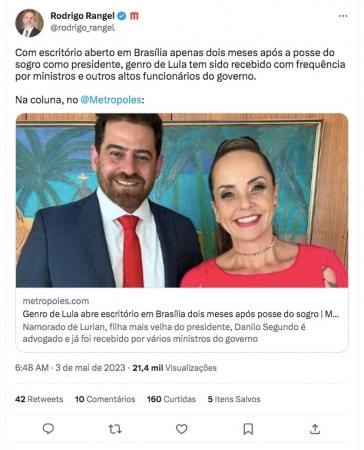 Genro de Lula abre escritório no DF 2 meses após posse do petista