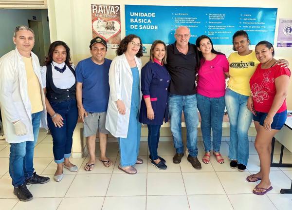 Prefeito Réus participou de Ação de vacinação em Rio Verde