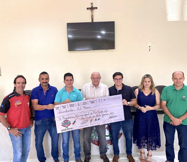 Câmara de Rio Verde faz repasse de meio milhão de reais à Prefeitura Municipal 