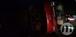 ​Ônibus que tombou em Camapuã saiu da Capital 