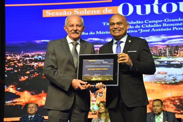 Vice-presidente regional da Fiems recebe título de Cidadão Campo-grandense