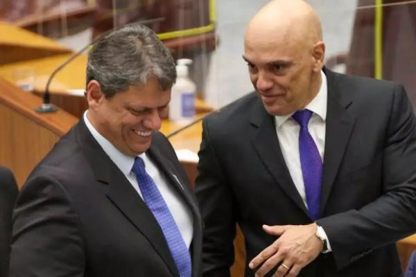 Tarcísio de Freitas recusou jantar de Alexandre de Moraes