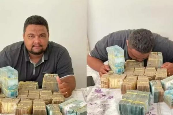 PF investiga candidato que beijou montes de dinheiro em Roraima