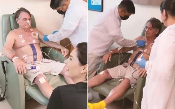 Michelle anuncia que Bolsonaro não está recebendo visitas