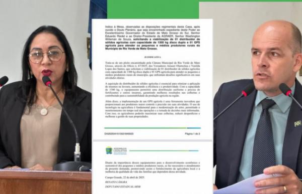 Vereadores solicitam equipamentos para fortalecer agricultura familiar