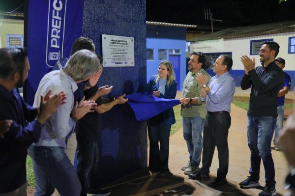 Coronel David impulsiona esporte e entrega Arena no Coophatrabalho com apoio do governo do estado e da Prefeitura