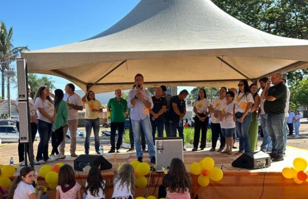 Vereadores participam da Caminhada Maio Laranja em Rio Verde 