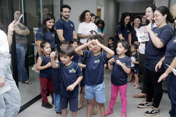 Crianças do CEI Detran-MS reforçam mensagem do Maio Amarelo