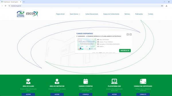 Portal da Escoex ganha novo visual