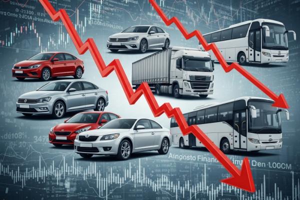 Financiamentos de veículos caem no primeiro semestre de 2025