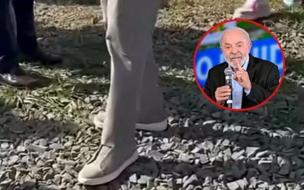 Lula aparece com tênis de R$ 8.050 em evento