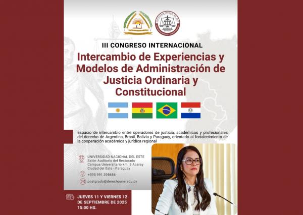 Juíza de MS fará palestra em congresso internacional sobre justiça em região de fronteira