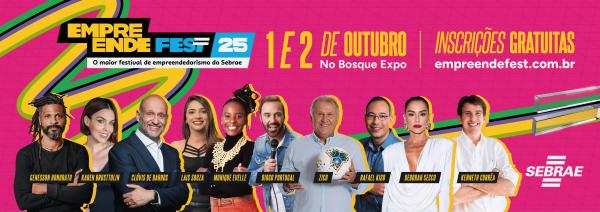 EmpreendeFest revela line-up de palestrantes e conta com nomes como Zico, Deborah Secco e Clóvis de Barros  