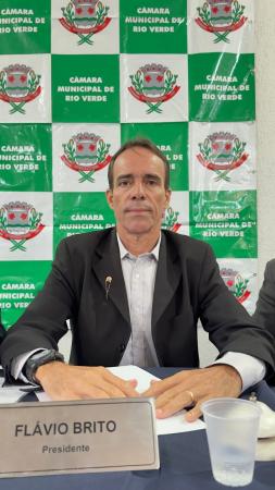 Presidente Flávio Brito destaca ações da Câmara e investimentos em Rio Verde