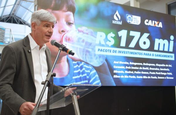 Governo de MS anuncia R$ 176 milhões para ampliar abastecimento de água em 16 cidades