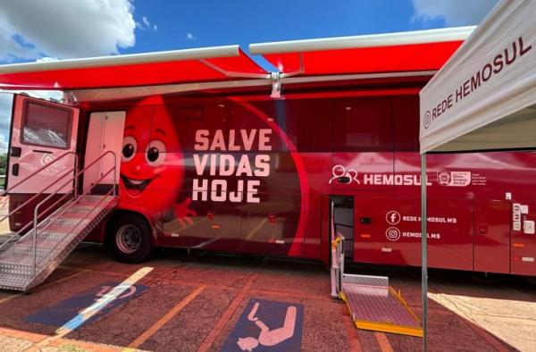 Junho Vermelho mobiliza doadores e leva Hemosul Móvel para municípios