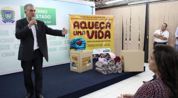 Com expectativa de participação recorde, Reinaldo Azambuja lança 4ª edição da Campanha do Agasalho